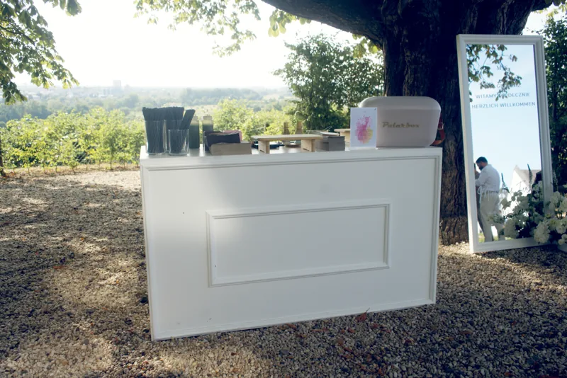 Die Femio Bar aufgebaut an der Eventlocation